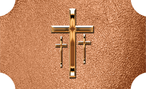 DLP517 517 CP SH PC Copper 3 Crosses Shimmer Copper